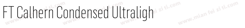 FT Calhern Condensed Ultralight字体转换
